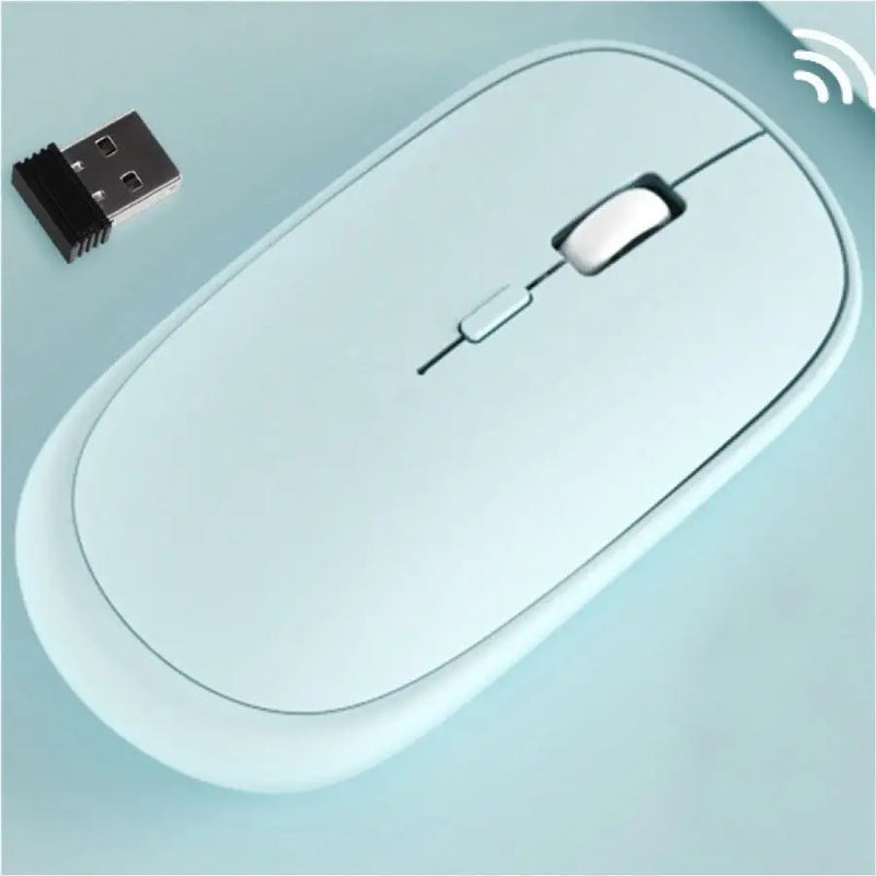 Mouse Sem Fio Optico Slim + Adaptador Wireless