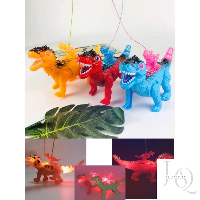 Robô De Brinquedo, Dinossauro com luzes de led e movimento com som