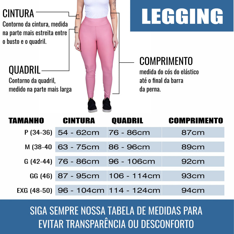 Calça Legging Suplex Feminina.