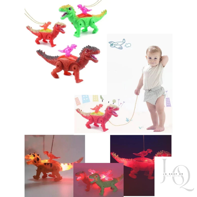 Robô De Brinquedo, Dinossauro com luzes de led e movimento com som