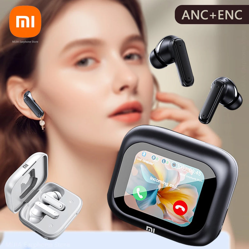 Headphone Pro Full In Touch Screen, c/ microfone, cancelamento de ruído, sem fio, Bluetooth 5.4.