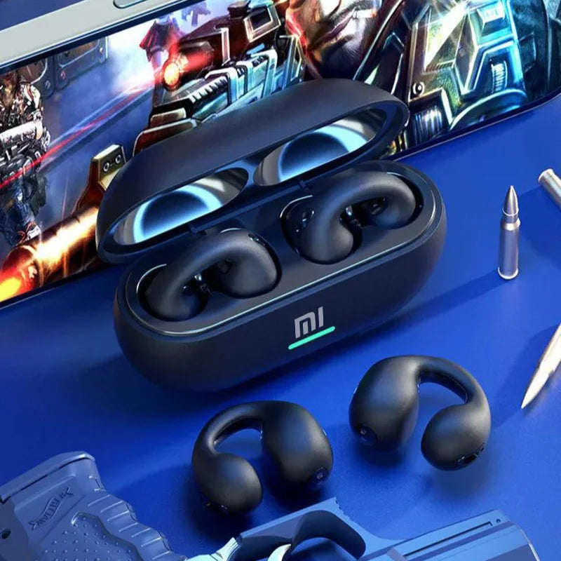 Fone de ouvido, fones de ouvido compatíveis com Bluetooth, fones de ouvido sem fio, 3D surround, graves estéreo, headset esportivo.