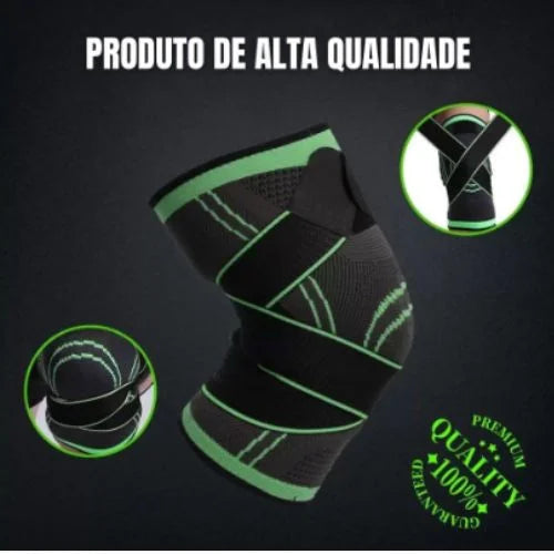 Kit 2 Tornozeleira e 2 Joelheira Ortopedica Compressão Estabilizadora Elastica Esportes